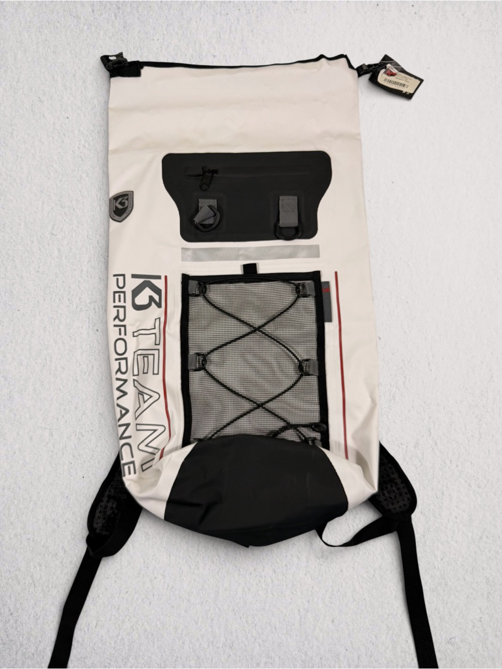 White & Black Dry Backpack